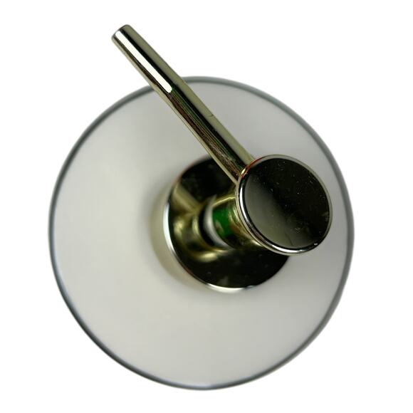 Anthropologie White Ceramic Claudette Gold Tone Soap Dispenser - Picture 4 of 6